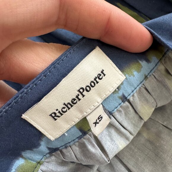 Richer Poorer Dakota Tiered Blue Green Maxi Dress XS (fits XS-S) - Ally Lewber - Picture 16 of 16